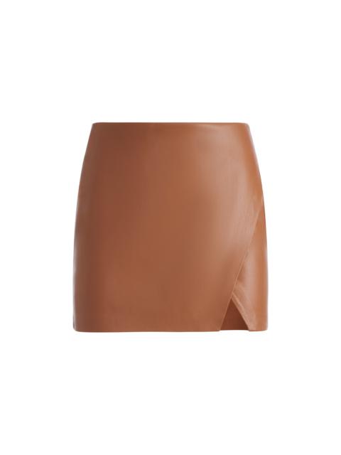 SIOBHAN VEGAN WRAP MINI SKIRT