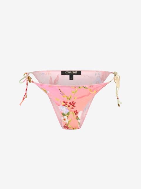 Miami Flowers Print Bikini Bottom