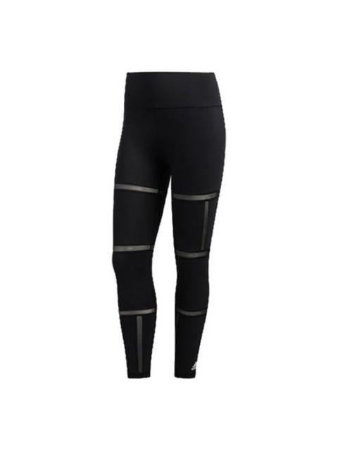 (WMNS) adidas Believe This 2.0 Geo Mesh 7/8 Tights 'Black' FJ7239