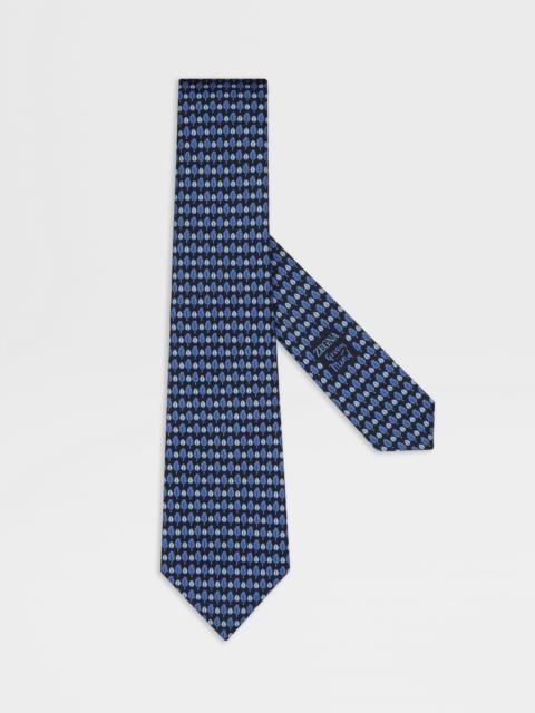 DARK BLUE SILK TIE