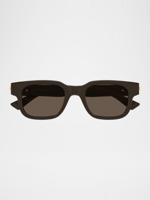 Men's Bv1411s-003 Plastic Rectangle Sunglasses
