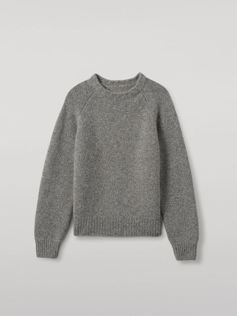 Bay Blue Marl Cashmere & Cotton Jumper