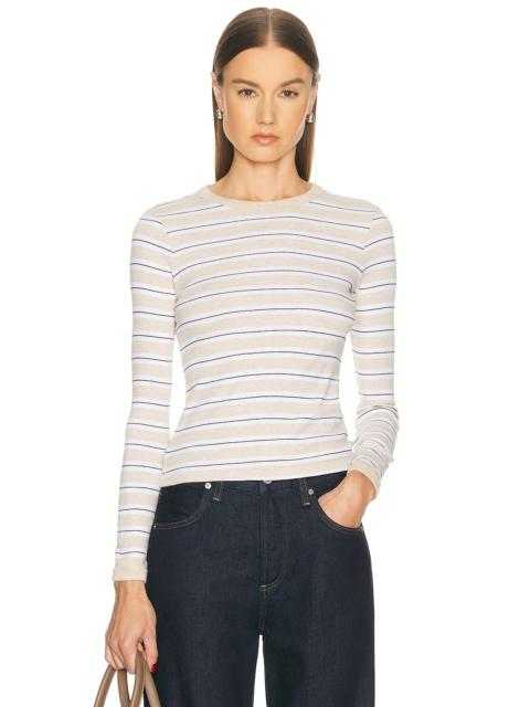 Cotton Stripe Classic Long Sleeve Top