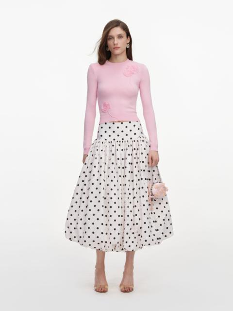 Pink Flower Knit Jumper