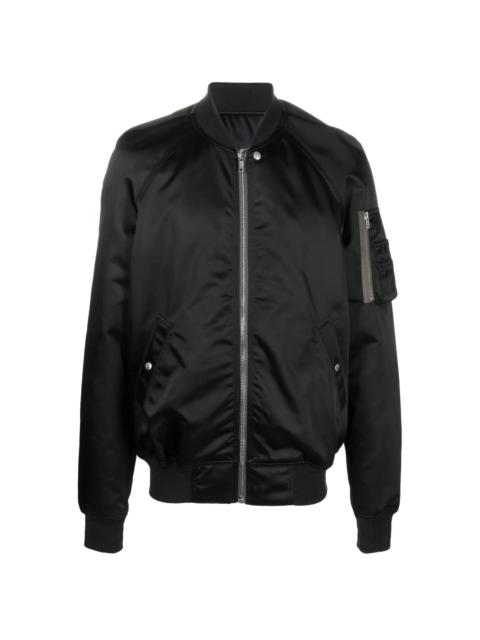 zip-up bomber jacket