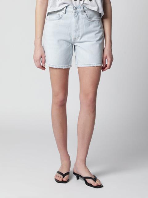 Light blue denim shorts