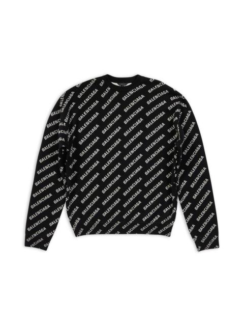 mini allover logo sweater