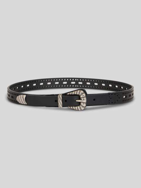 LEATHER BELT WITH OPENWORK