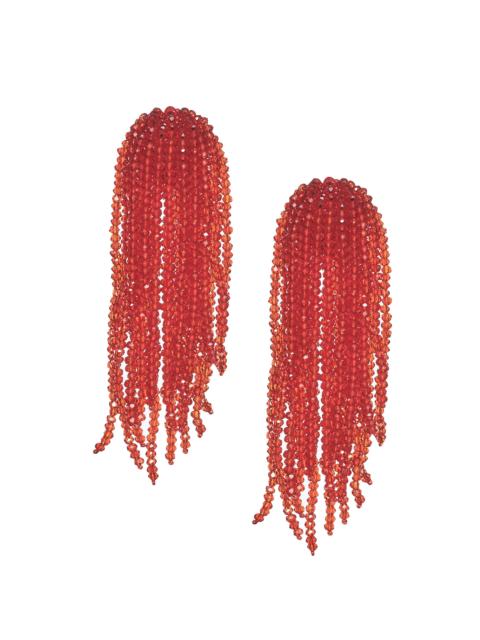 FOUNTAIN EARRINGS - CHILI RED