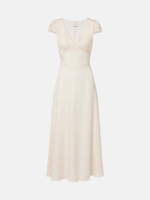 Perla lace-trimmed midi dress