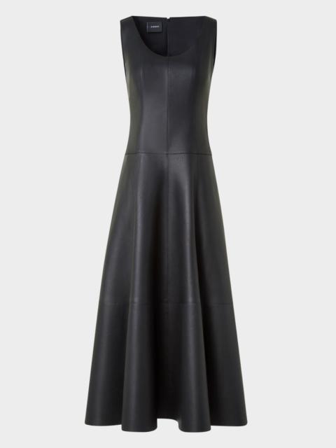 Nappa Leather Midi Dress