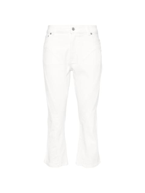 high-rise cropped jeans