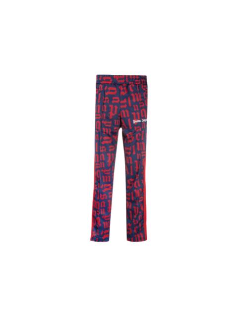 Palm Angels Monogram Straight Fit Track Pants Blue/Red