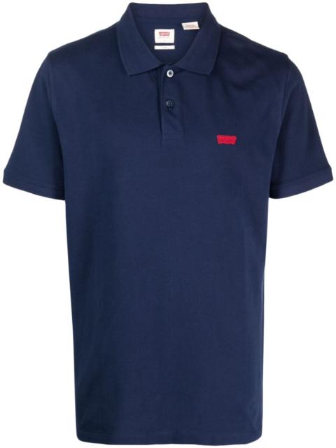 embroidered-logo polo shirt