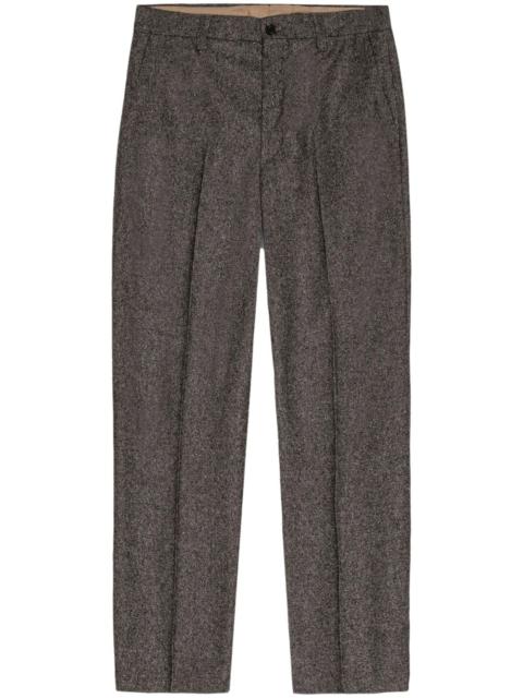 mid-rise tailored trousers