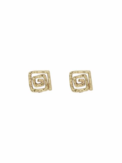 Le Jardin Square Spiral Studs