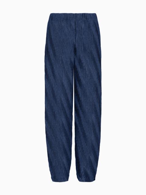ASV two-tone pleated jersey trousers
