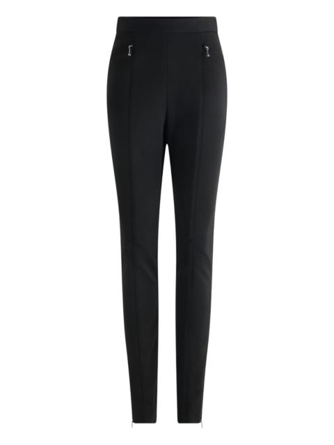 zip-detail jersey leggings