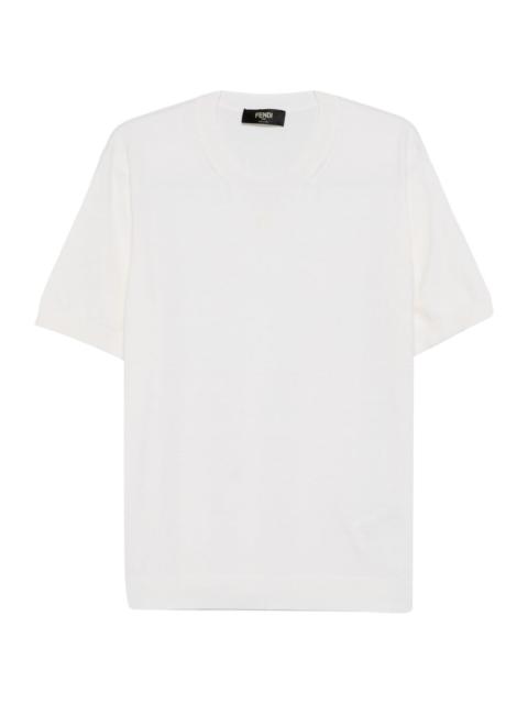 embroidered-logo T-shirt
