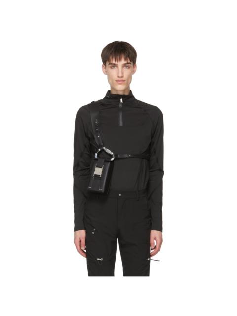 Black Carabiner Phone Sling Messenger Bag