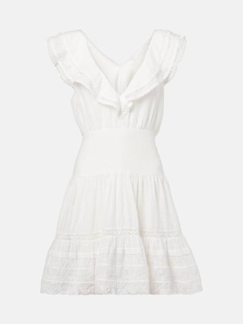 Della striped cotton minidress