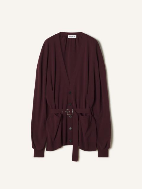 WOOL AND CASHMERE OVERSIZED CARDIGAN