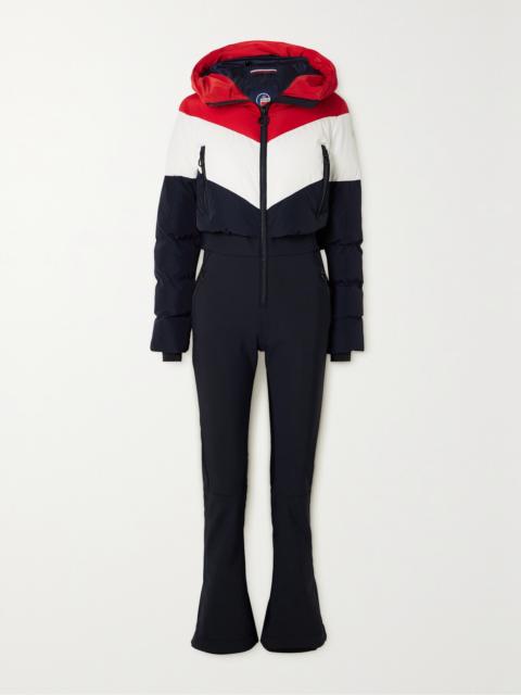 Kira Softshell Quilted Color-block Ski Suit