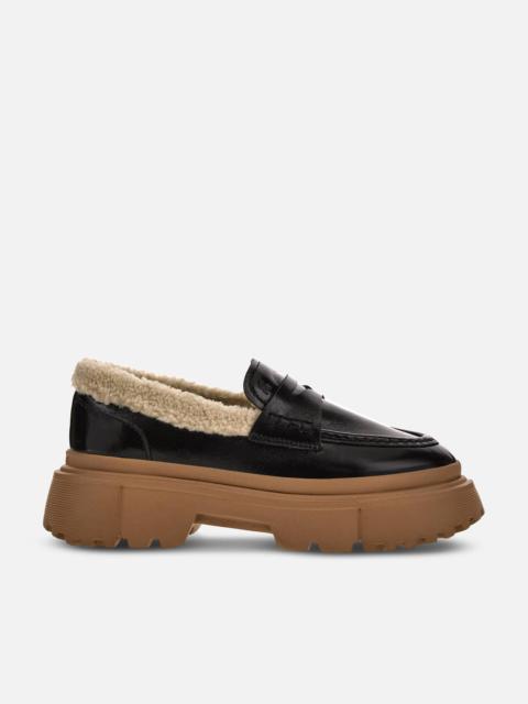 Loafers Hogan H629 Beige Black