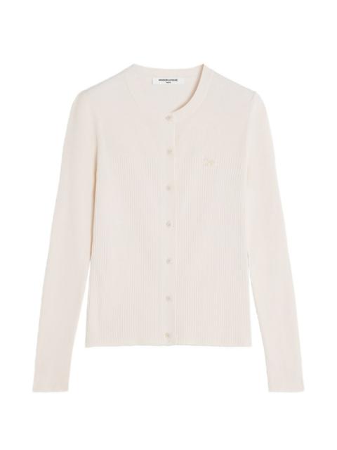 Baby Fox ribbed cardigan