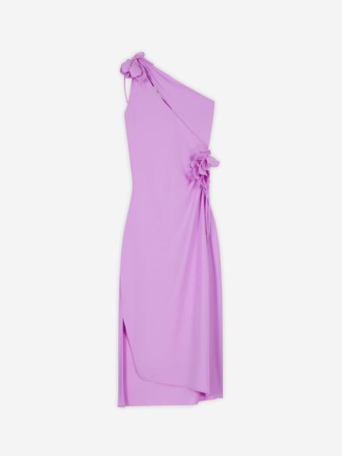 Asymmetric Mini Flower Gown