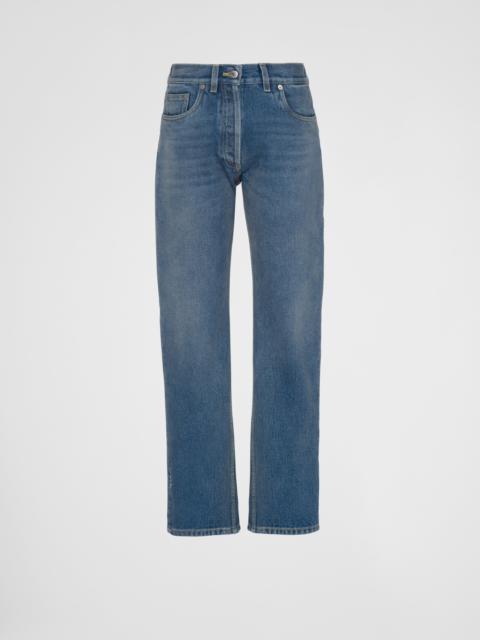 Organic denim five-pocket trousers
