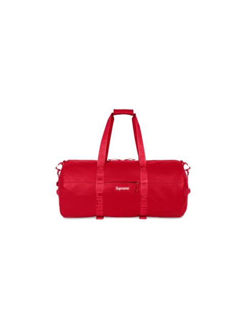 Supreme Leather Large Duffle Bag 'Red'