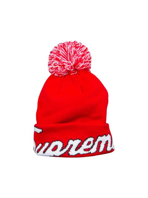Supreme x New Era Script Beanie 'Red'