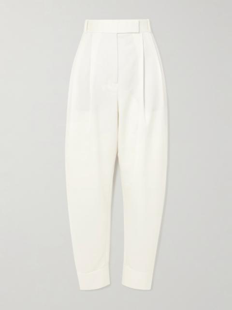 Wool-blend Twill Wide-leg Pants
