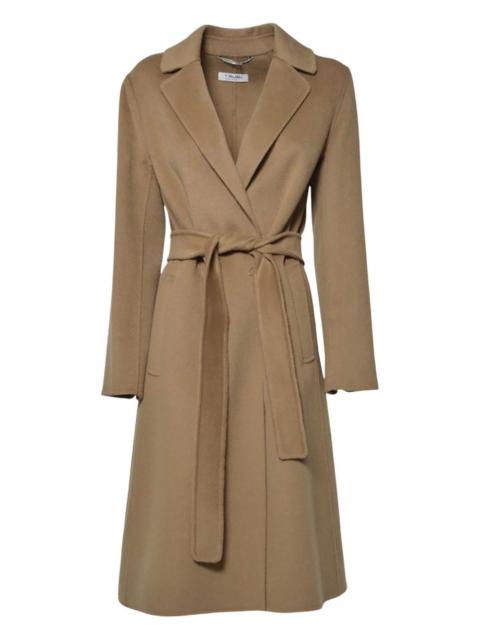 belted notched-lapel coat