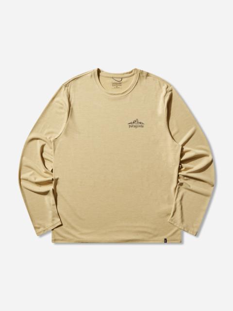 Men's Capilene Cool Daily Longsleeve Shirt Cloud Crag Limestone Yellow