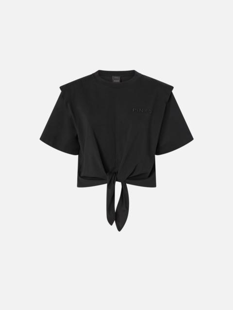 SHORT T-SHIRT WITH KNOT IN FRONT