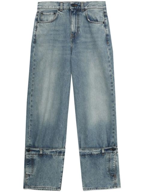 logo-patch straight jeans