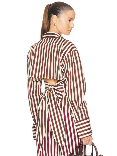 Loch Poplin Button Up Top