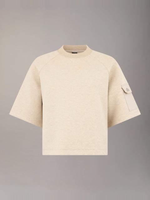 MIXED MEDIA NEOPRENE T-SHIRT