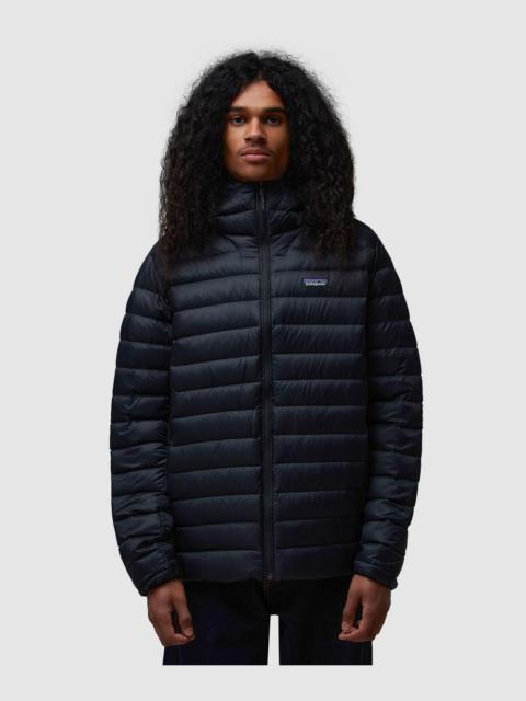 Hooded down jacket