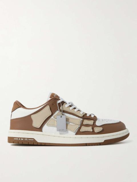 Skel-Top Colour-Block Leather Sneakers