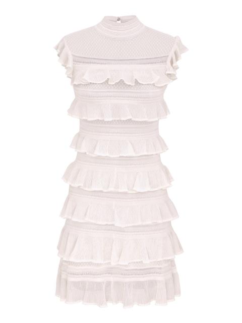 LUNA LACE FRILL MINI DRESS