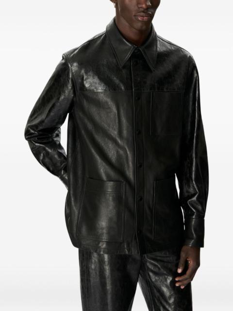 Glossy Moon leather shirt