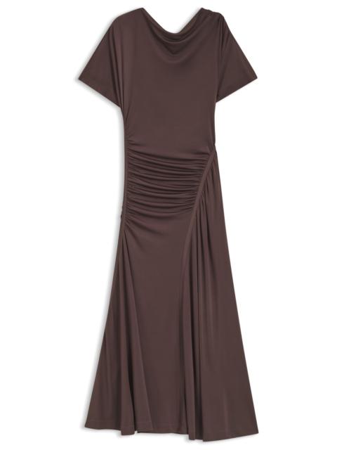 GATHERED-DETAIL DRESS IN A SLIM FIT