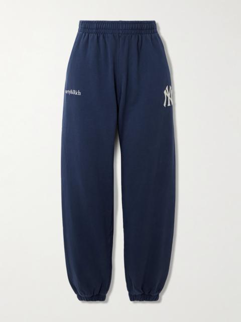 + '47 And New York Yankees Appliquéd Embroidered Cotton-jersey Track Pants