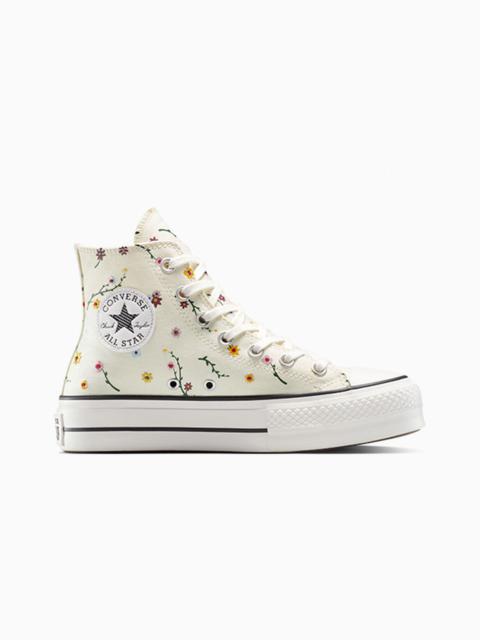 Chuck Taylor All Star Lift Platform Embroidered Blooms