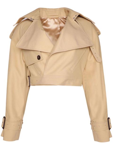 Perfecto cropped trench jacket