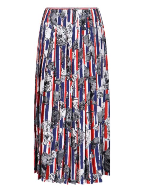 MAXI PLEATED SKIRT "HECTOR"