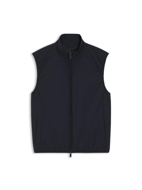 KNIT-TRIM GILET WITH WATER-REPELLENT FINISH